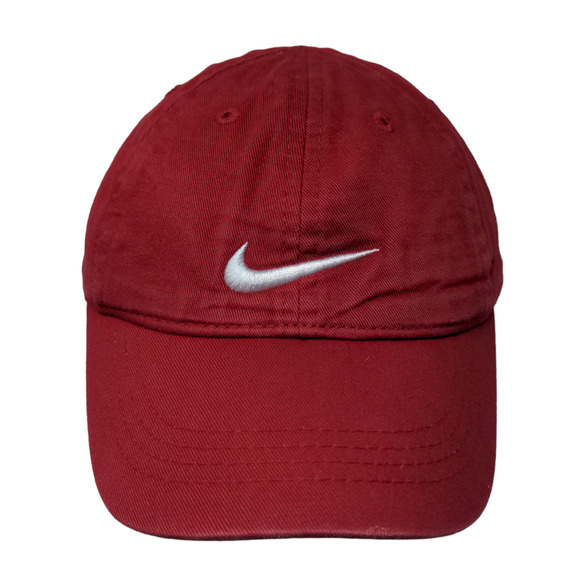 Nike Boys Toddler Strapback Hat Red Adjustable Embroidered Swoosh Logo - Picture 1 of 7